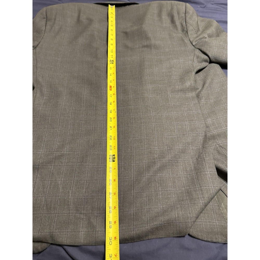Ermenegildo Zegna Saks Fifth Avenue Blazer Mens 48R Gray Window 15 Milmil 15 - Picture 5 of 9